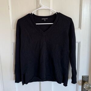 James Perse black cashmere crewneck sweater size 0 (their xs)